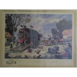 Thelwell 'The Horse Box' signed limited edition print 3262/4950, 21cm x 28cm