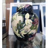 A Moorcroft ginger jar from the Shakespeare series 'The Tempest' 223/250 signed by the designer