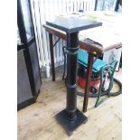 A wood pedestal stand, 90cm