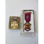 A 1966 RMBI Masonic Festival Stewards Jewel (Middlesex), with accompanying letter and a 1955 R.M.I.B