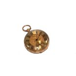 A 14 carat gold ladies fob watch