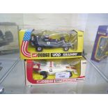 Corgi 18:1 scale model of J.P.S. Lotus Formula 1 car (190), also Graham Hill's Embassy Shadow (156),