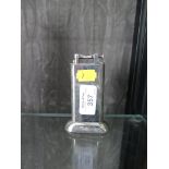 A Dunhill silver plated petrol table lighter, 10cm