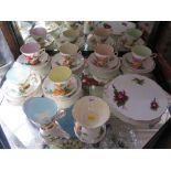 A Royal Standard china part tea service World Famous Roses design by Harry Wheatcroft, 20 pieces (