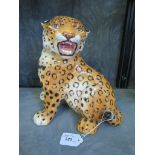 Ronzan Italy ceramic figure of a cheetah cub