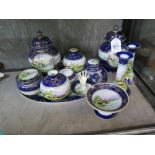 A Noritake dressing table set,