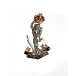 A Royal Corps of Signals gem set brooch