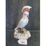 A Royal Crown Derby figure of a cockatoo, 18cm high