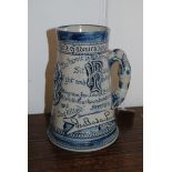 An Elliott of London stoneware Baden-Powell tankard, celebrating the relief of Mafeking in 1900,