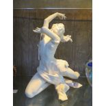 A Hutschenreuther figure of a dancer - "The Finale", sculpted by Karl Tutter, finger repaired. 29 cm