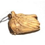 A bone Netsuke carving