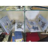 A collection of GE Fabbri 1:100 scale model military aircraft, in sealed packets (30)