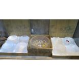 A set of eight Iittala glass Ultima Thule dessert bowls and matching serving bowl, all boxed