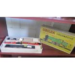 A Chad Valley 'Ubilda' locomotive set in LMS colours, boxed