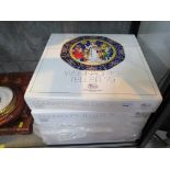 Hutschenreuther Christmas plates for 1978 to 1982 designed by Ole Winther 31cm, in original boxes (