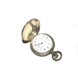 An Elgin silver hunter pocket watch