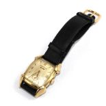 A gold plated gentleman's wristwatch by 'Benrus'