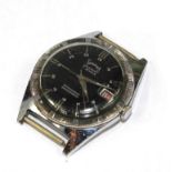 A gentleman's stainless steel services wristwatch