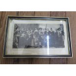 Six etchings of group portraits by Dutch Old Masters, largest 13cm x 26cm (6)