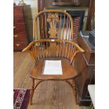 A Batheaston Chairmakers Windsor chair, commemorating the marriage of HRH The Prince of Wales to the