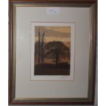 David Beattie Growing Summer no 111/150 and This Moment 74/150 Pair of signed etchings 17cm x 13cm