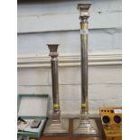 Two large candle sticks