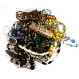 A large bag of costume jewellery