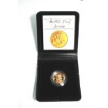 A 1982 proof sovereign in original case