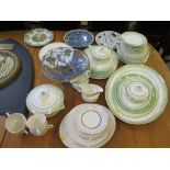 A Homemaker plate, 25cm diameter, a Maddock Ivory ware part tea service, a Losol ware dinner service