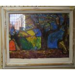 Richard W Conway-Jones Study of Trees - Gallese Oil pastel, signed 27cm x 35cm