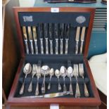 A Cooper Ludlam canteen of cutlery in original case