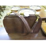 A snakeskin handbag retailed by Mappin & Webb and a crocodile skin shoulder bag (2)
