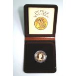 A 1981 proof sovereign in original case