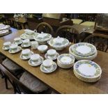 A Royal Worcester Vine Harvest pattern tea and dinner service, including two tureens and serving