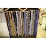 Gentlemen's ties by Christian Dior, Yves Saint Laurent, Rene Chagall, Aquascutum, Lewin, W.Bill,