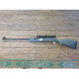 A Webley Osprey air rifle with 4x20 scope