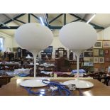 A pair of Conran 'Nimbus' design table lamps 57cm high, as found (2)