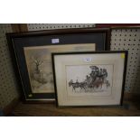 Clive Pryke Limited edition print 240/950, signed with initials in margin embossed WCS and fine