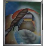 20th Century Colour abstract Indistinct signature 59cm x 49cm