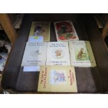 Four Beatrix Potter books, Appley Bapply's Nursery Rhymes, Squirrel Nutkin, Little Pig Robinson,