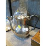 A silver coffee pot, 20cm high, 20.5 troy oz. all in, Sheffield 1940