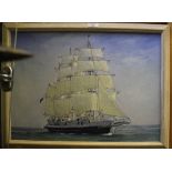 Andrew Ulph The Vessel 'Lord Nelson' in full sail Oil on canvas, signed and dated '91 40cm x 55cm