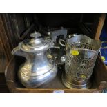 A collection of silver plate