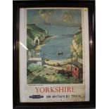 After Edward Wesson A reproduction of a British Railways poster for Yorkshire depicting North