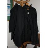 A ceremonial silk and lace frockcoat by Worthington & Son Altrincham, and a gentleman's grey