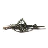 An Army Medical Corps rifle, silver sweetheart brooch