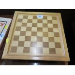 Cased games compendium comprising chess, draughts, backgammon, crib board, poker and dominos
