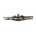 A Royal Flying Corps silver and gold sweetheart brooch