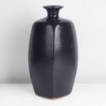 Bernard Leach (British, 1887-1979) Tall Bottle Vase, circa 1965 Stoneware, tall squared body with