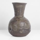 Janet Leach (American, 1918-1997) Small Flower Vase, circa 1975 Stoneware, layered iron beneath matt